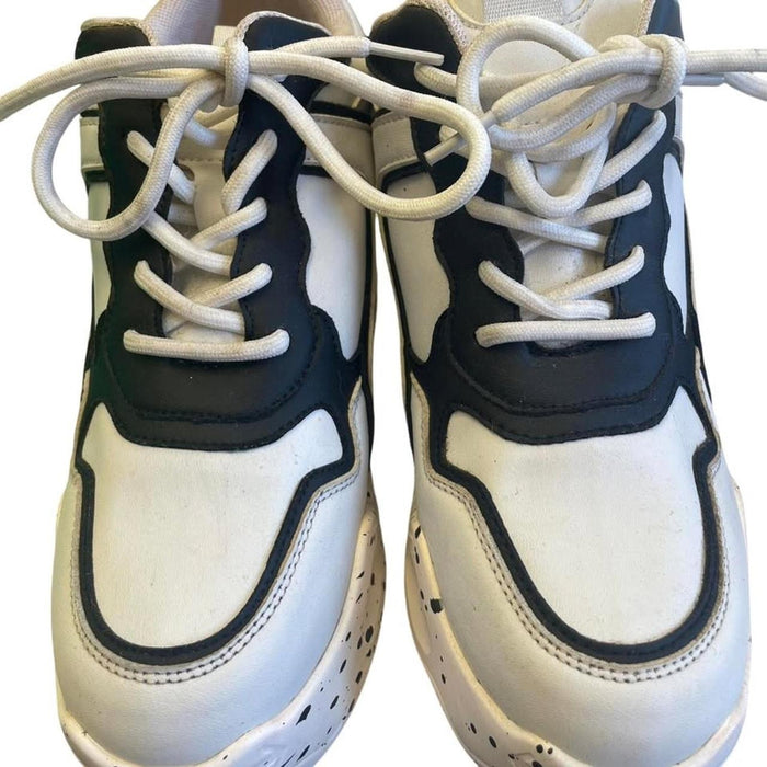 black and white sneakers