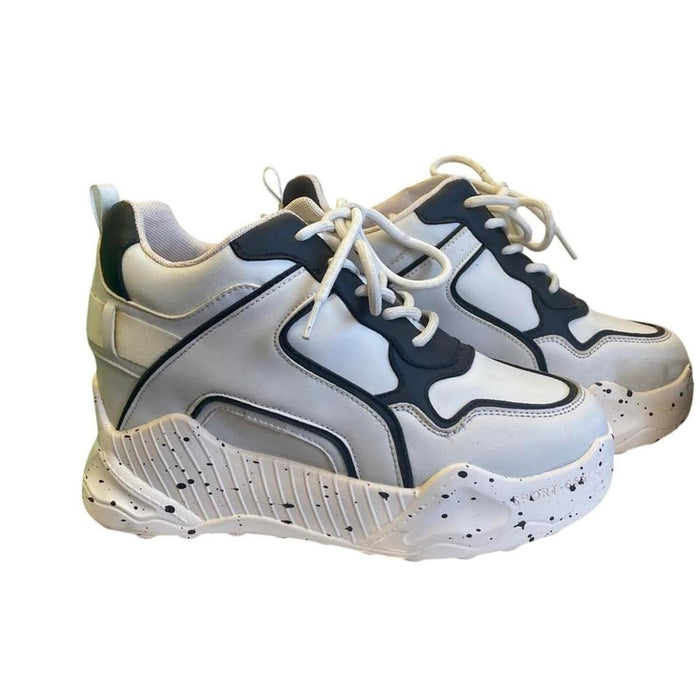 black and white sneakers