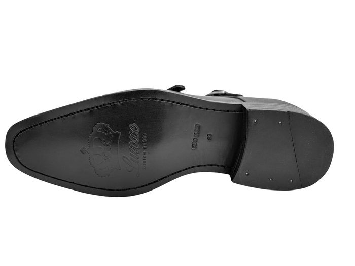 BLACK ITALIAN MONKSTRAP