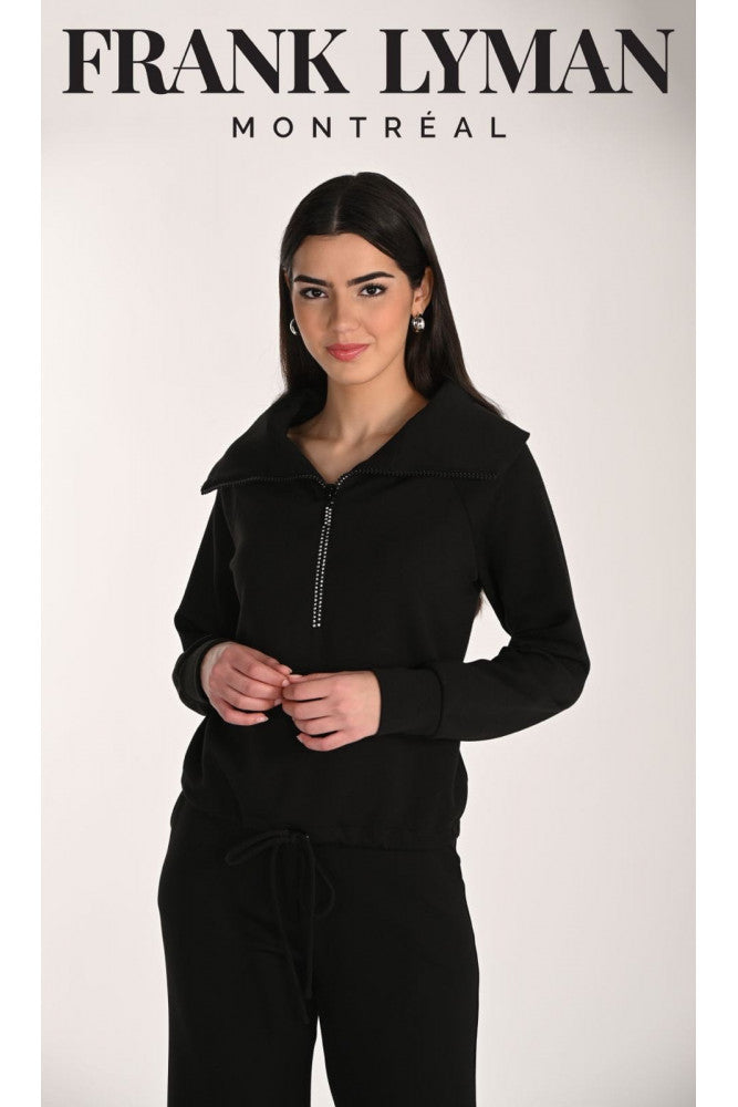 Black Knit Pullover