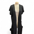 Black long sleeve cardigan