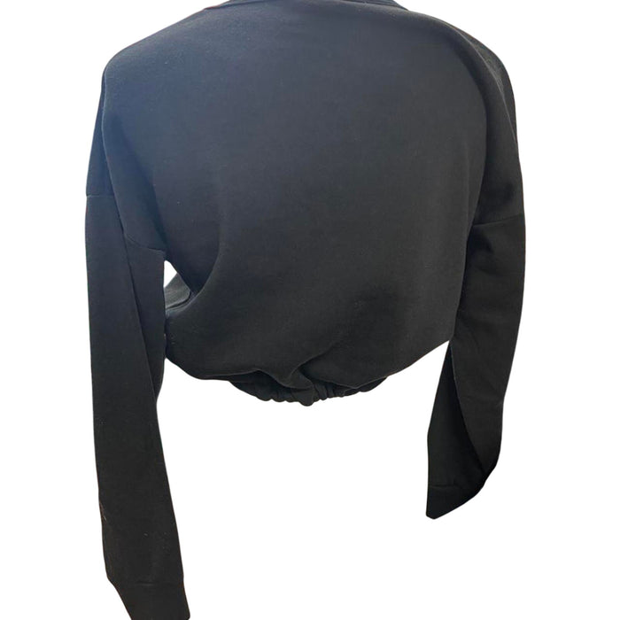 Black long sleeve crewneck sweatshirt