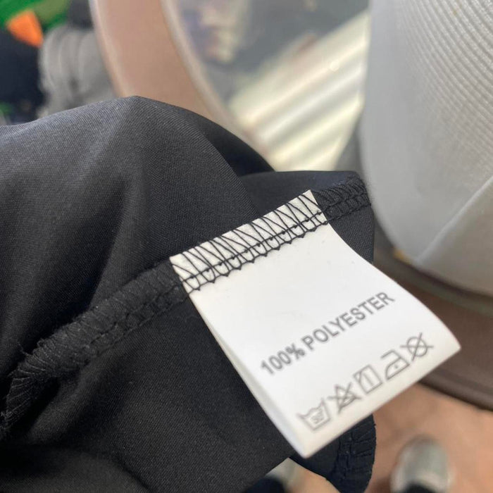 Black white striped windbreaker