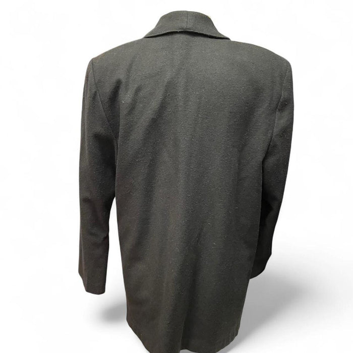 Black wool blend blazer