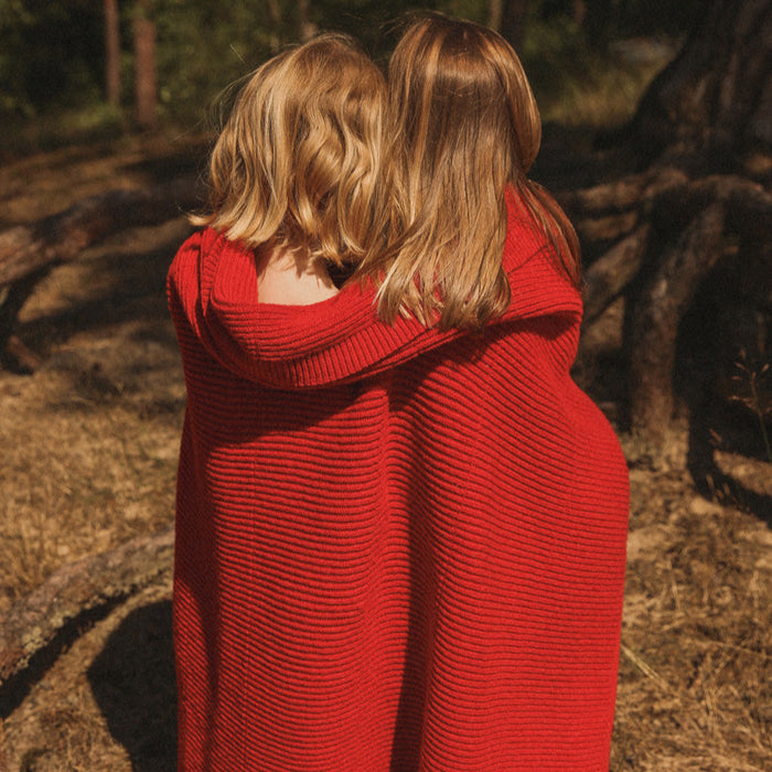 BLANKET GASTON - 140x140 apple red