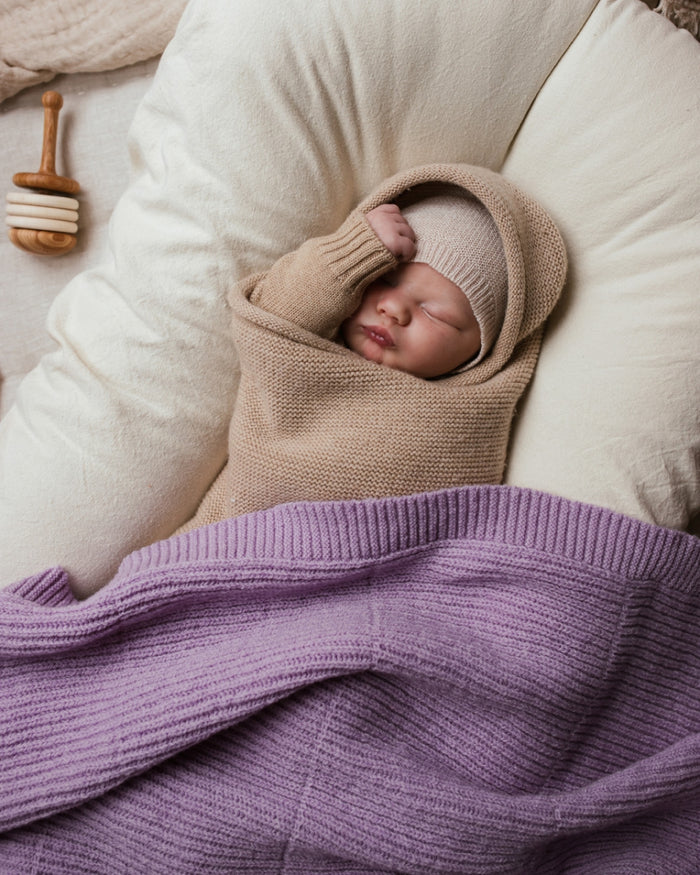 BLANKET GASTON - 140x140 lavender