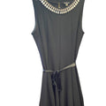 Blooming rose black dress