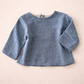 BLUE MELANGE SHIRT - BABY