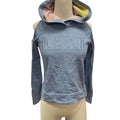 Blue pink striped hoodie