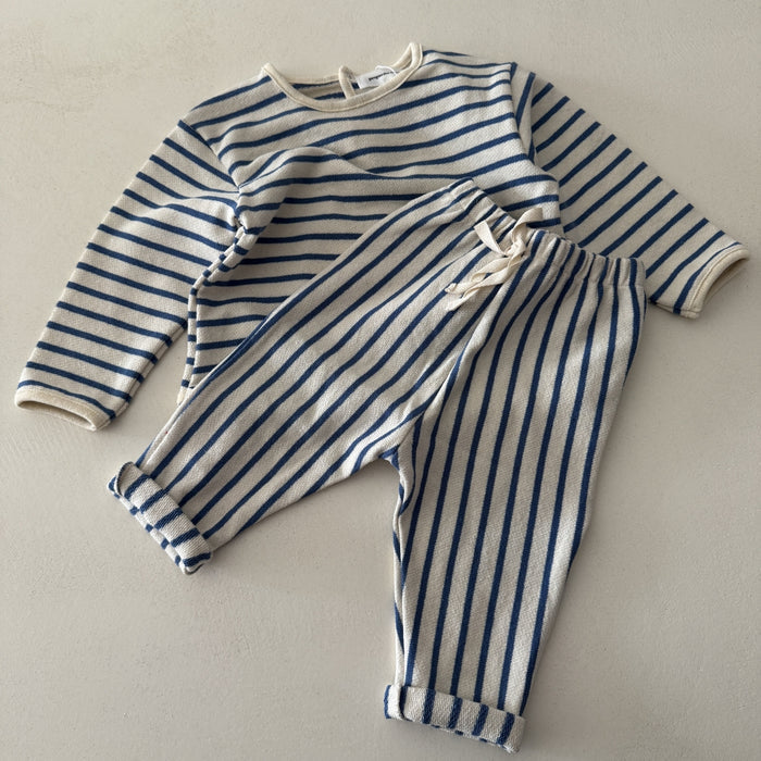 BLUE STRIPES TROUSERS - BABY & KIDS