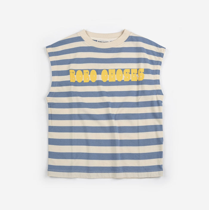 Bobo Choses Modern striped sleeveless T-shirt - KIDS