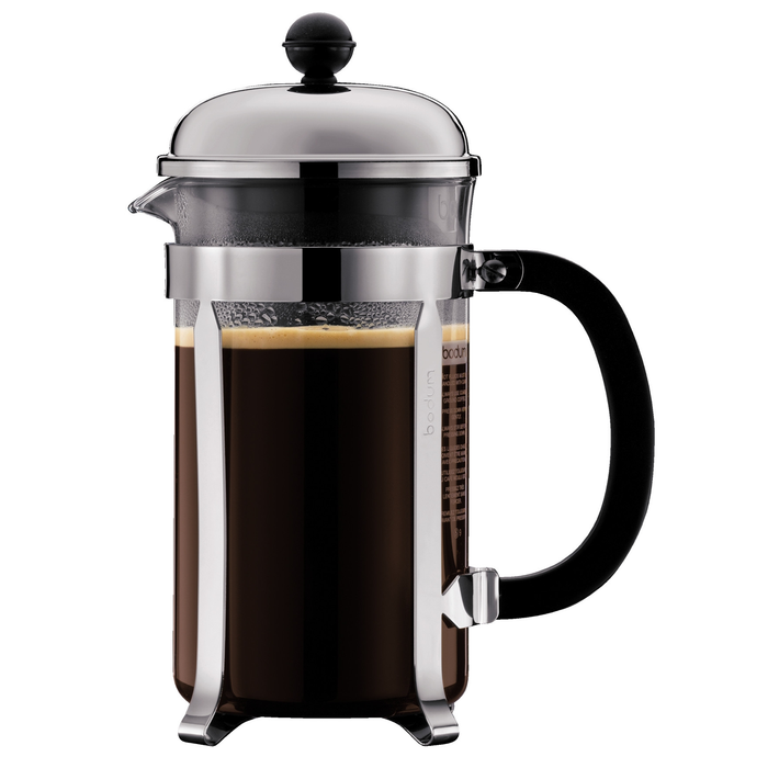 BODUM CHAMBORD 12-CUP FRENCH PRESS - CHROME