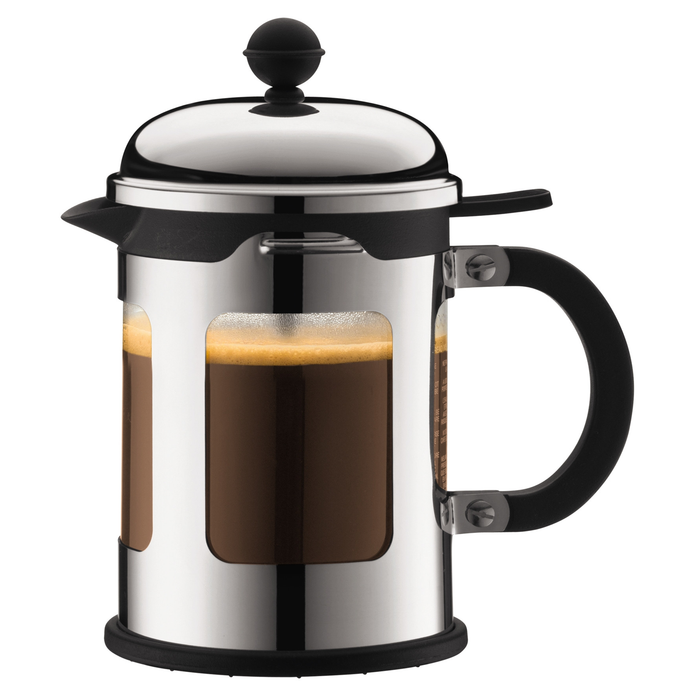 BODUM CHAMBORD 4-CUP FRENCH PRESS - CHROME
