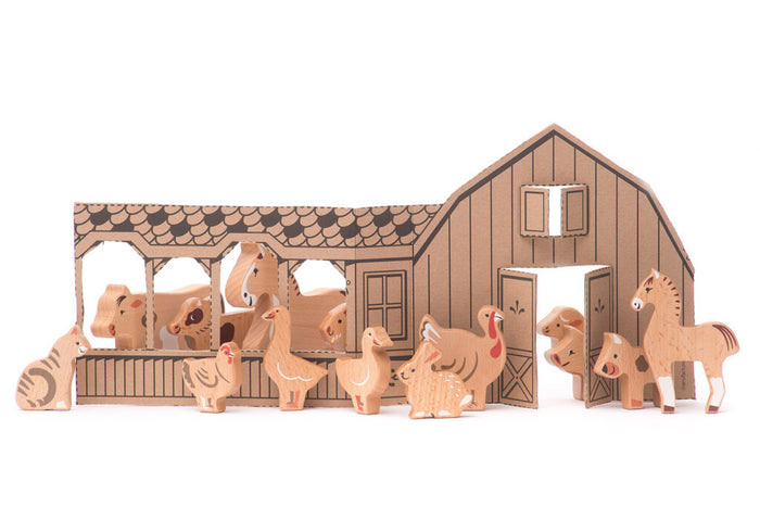 BOERDERIJDIEREN - SET VAN 14