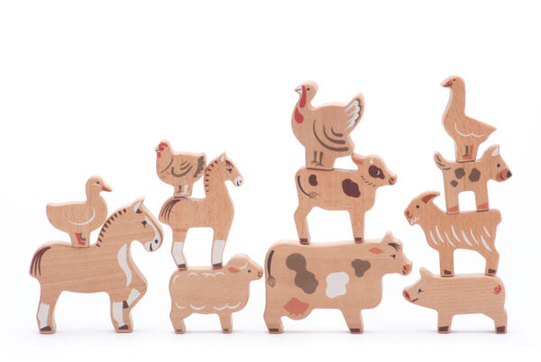 BOERDERIJDIEREN - SET VAN 14