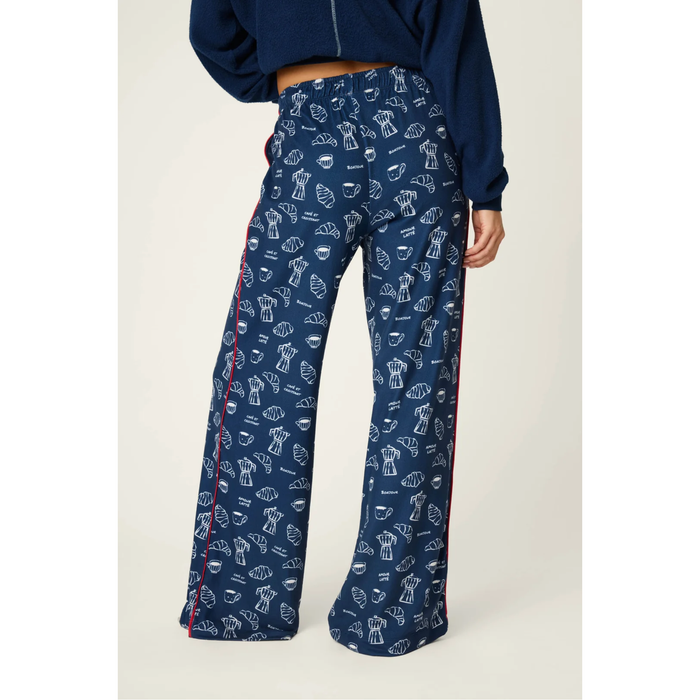 Bonjour Babe French Breakfast Print Pajama Pants