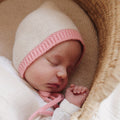 Bonnet Dolly - newborn cream/bubblegum