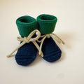Booties 0-9m - Blue/Grass