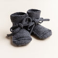 Booties 0-9m - Charcoal