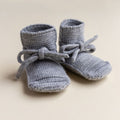 Booties 0-9m - Grey Melange