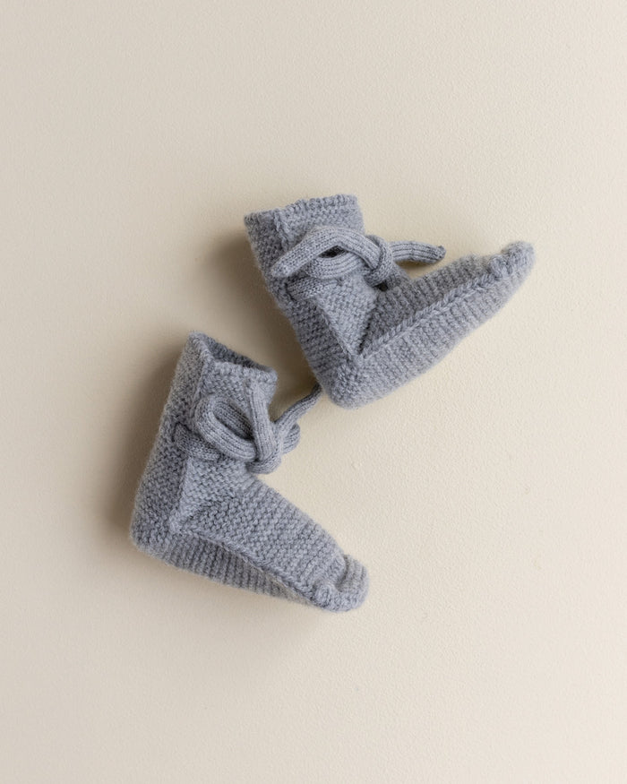 Booties 0-9m - Grey Melange