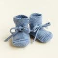 Booties 0-9m - light blue