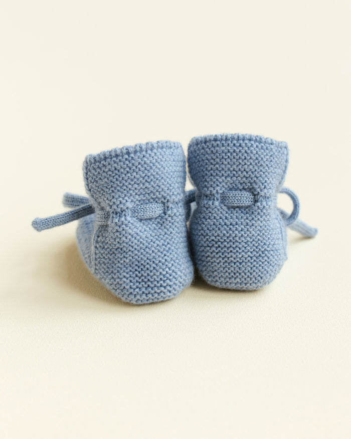 Booties 0-9m - light blue