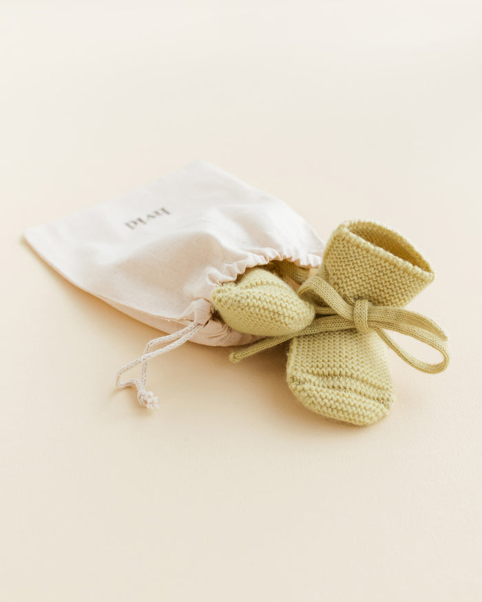 Booties 0-9m - Light Yellow