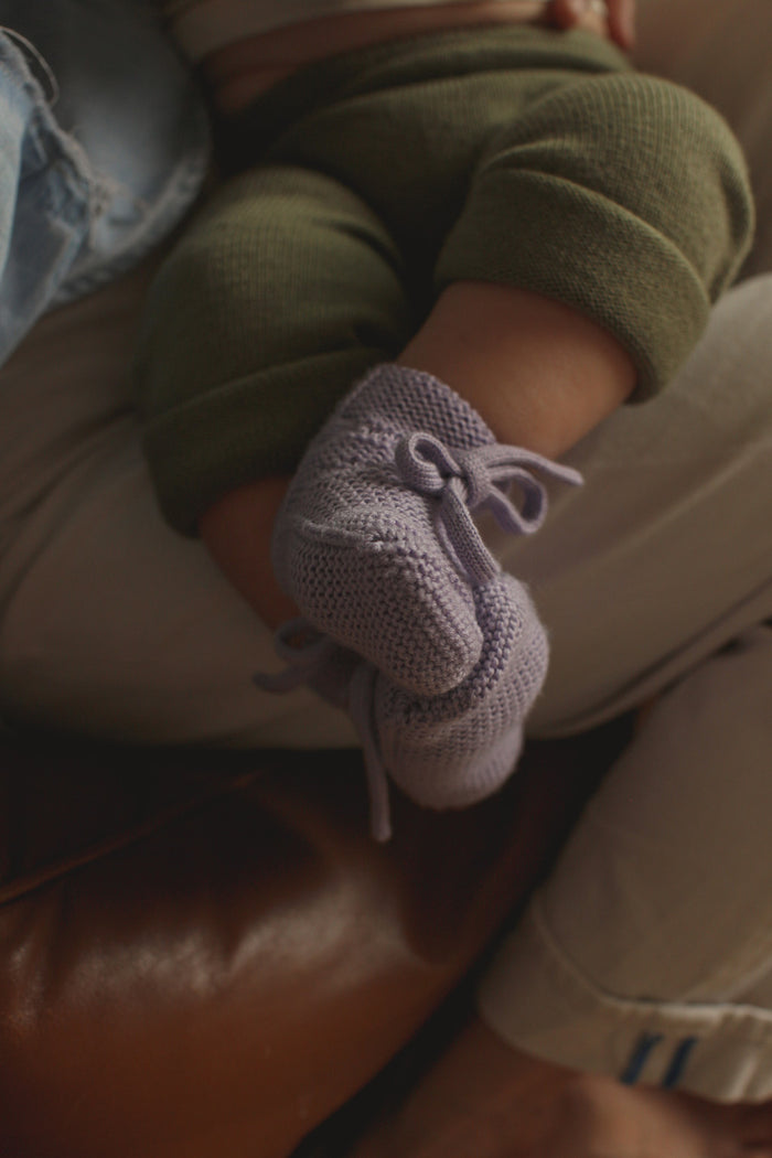 Booties 0-9m - Lilac