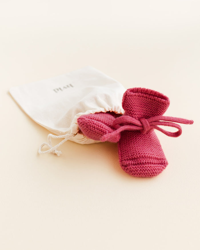 Booties 0-9m - lollipop