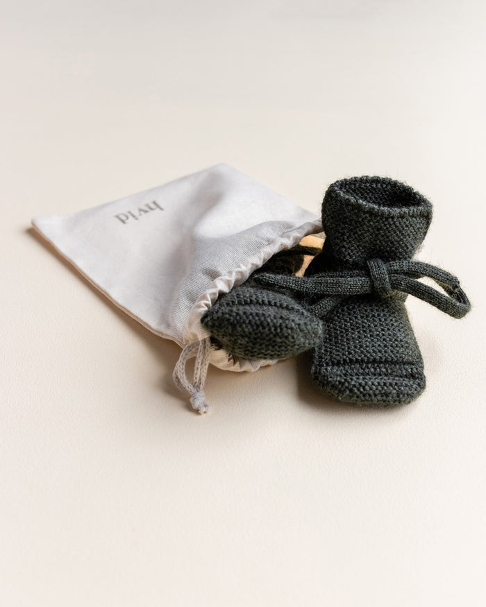 Booties 0-9m - Pine