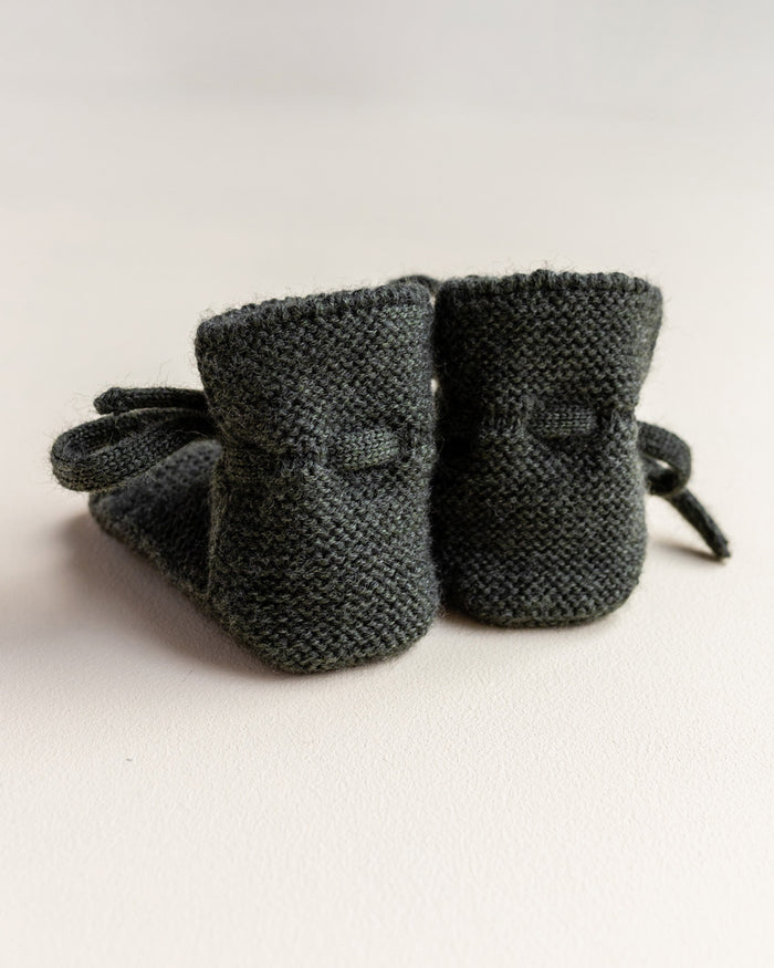 Booties 0-9m - Pine
