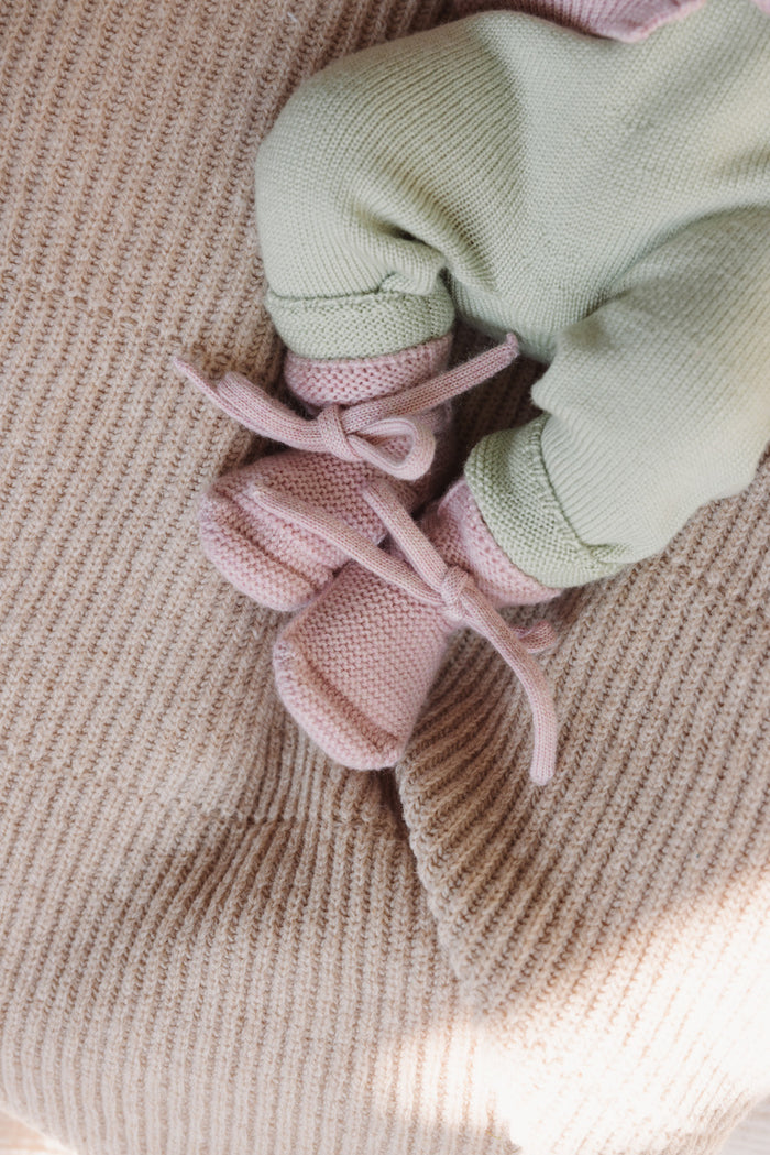 Booties 0-9m - Powder
