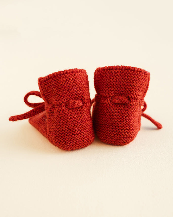 Booties 0-9m - Red
