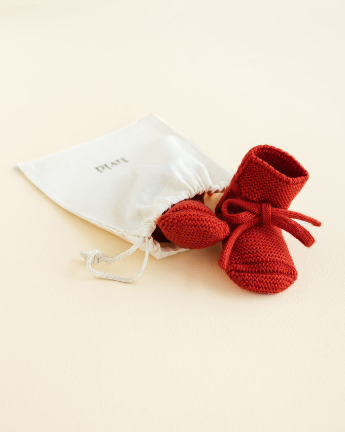 Booties 0-9m - Red
