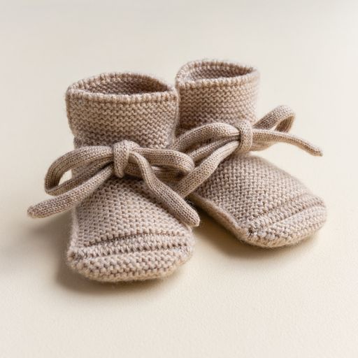 Booties 0-9m - Sand