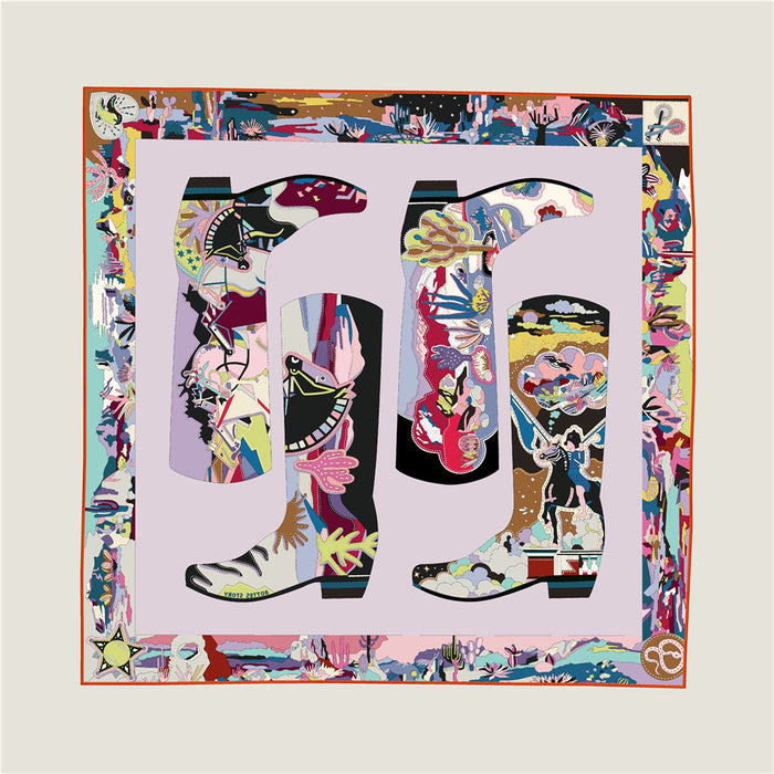 Boots Multicolor Double Print Scarf / 90cm