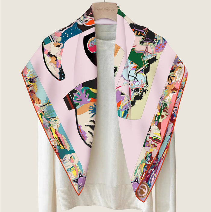 Boots Multicolor Double Print Scarf / 90cm