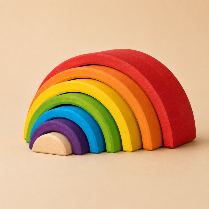 BOUWBLOKKEN - KLEINE REGENBOOG
