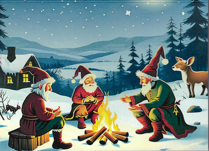 Boxed cards, Gnomes by the Fire
