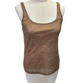 Brown and gold leopard print shirt