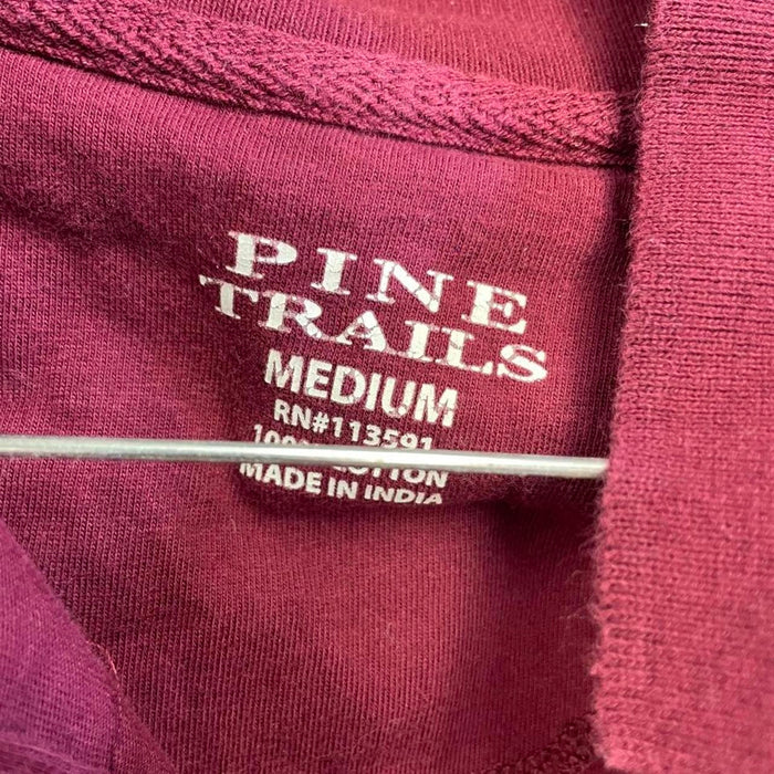 Burgundy polo shirt size m