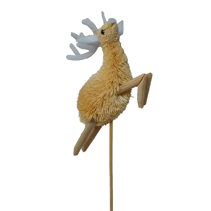 Buri Bristle Reindeer Plant Stake