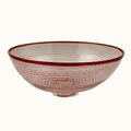 Candy Cane Bowl w/ Pedestal Base