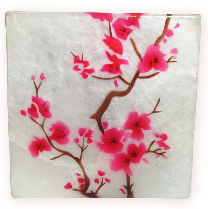 Capiz Shell Trinket Box, ", Cherry Blossom