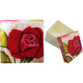 Capiz Shell Trinket Box, ", Red Rose