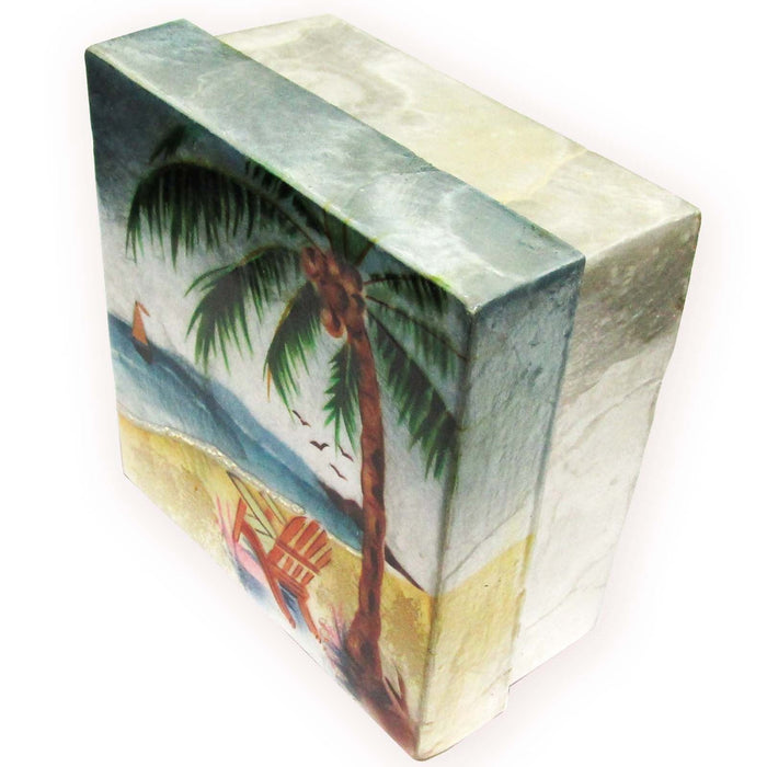 Capiz Shell Trinket Box, ", Beach
