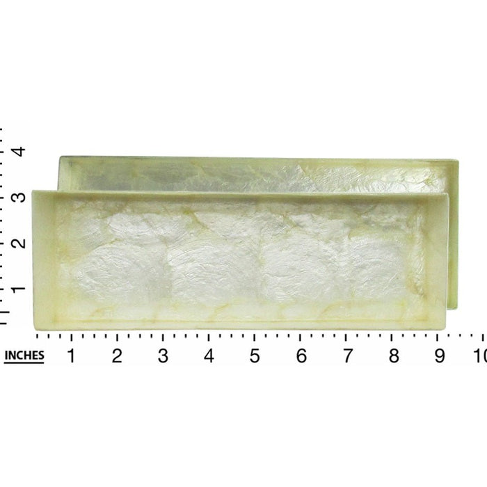 Capiz Shell Trinket Box, 9", Frogs