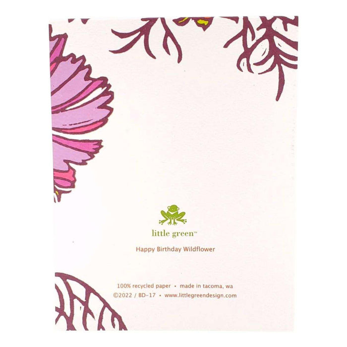 Card - Birthday - Happy Birthday Wildflower Floral by Little Green