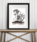 PinkPolish Design Art Prints "Carry On" Ink Drawing: Art Print